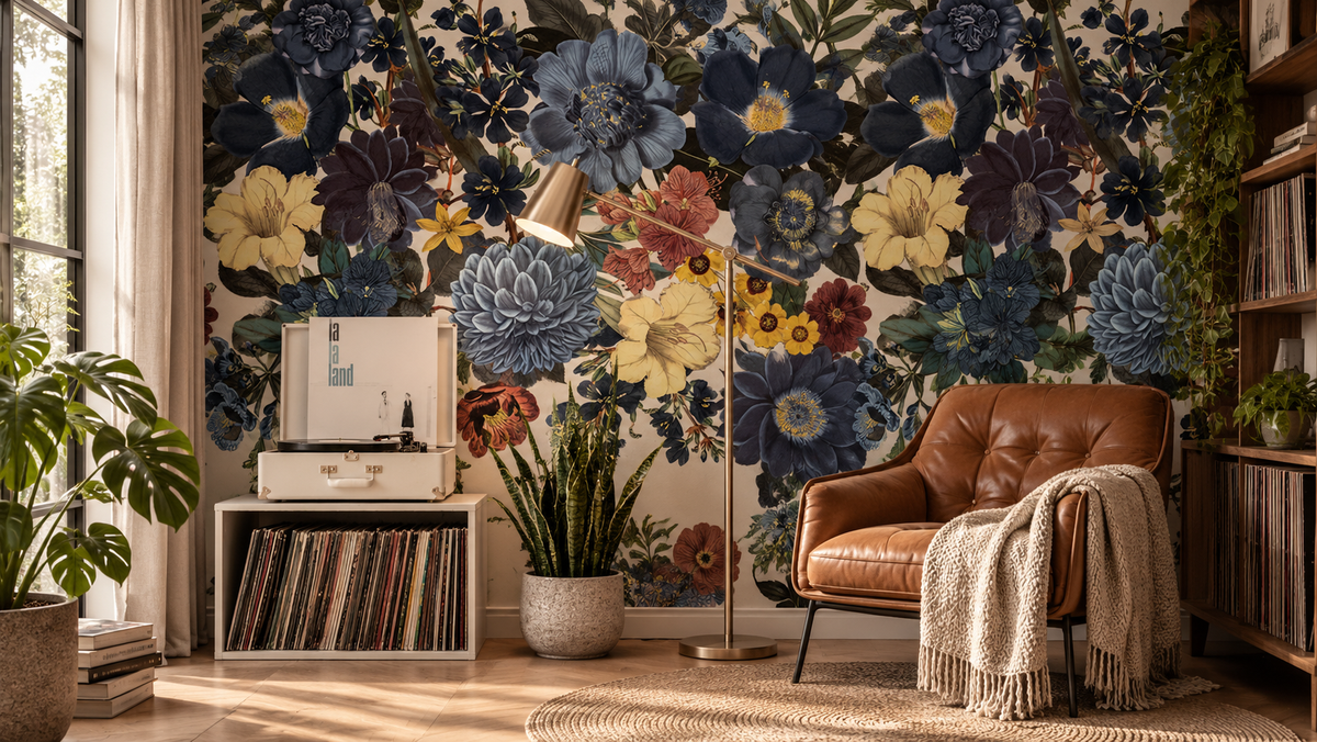 Carta da parati Flowery home wide