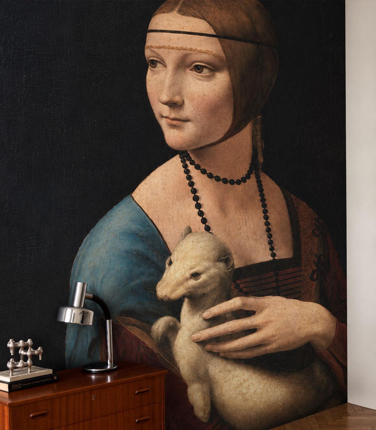 Carta da parati Lady with an Ermine