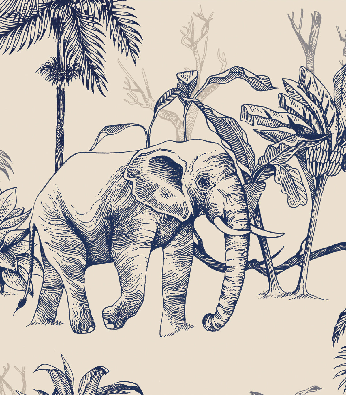 Tapeta Power of Jungle Sepia