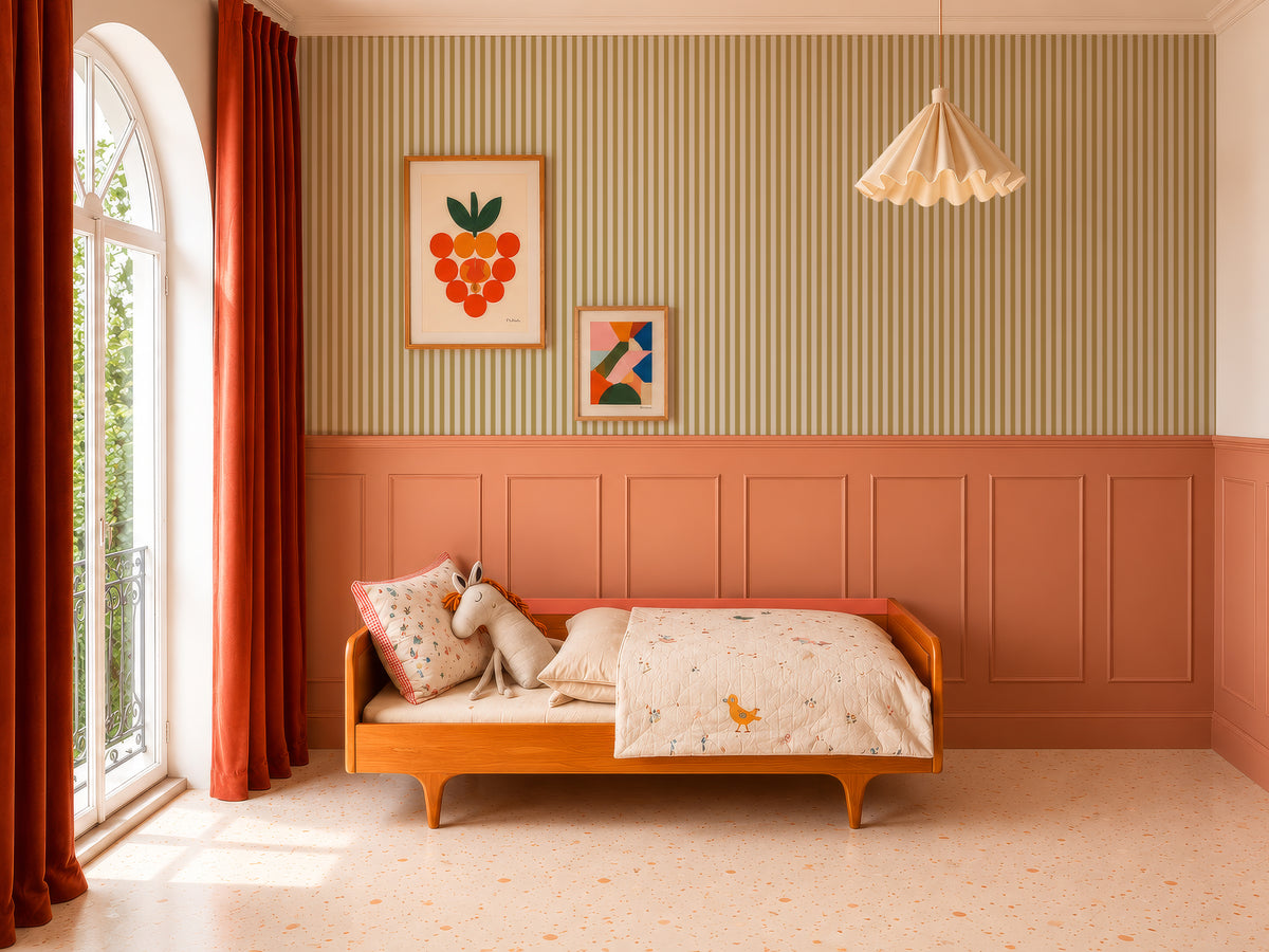 Carta da parati Stripe Meadow Mustard