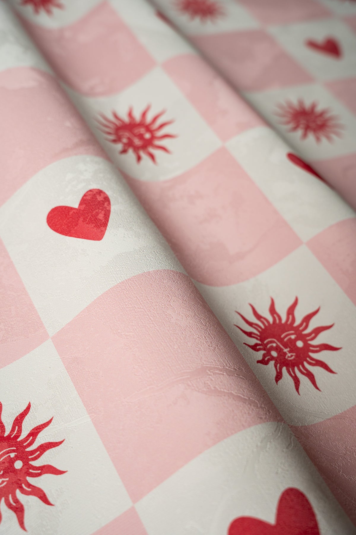 Carta da parati Sun and heart Blush