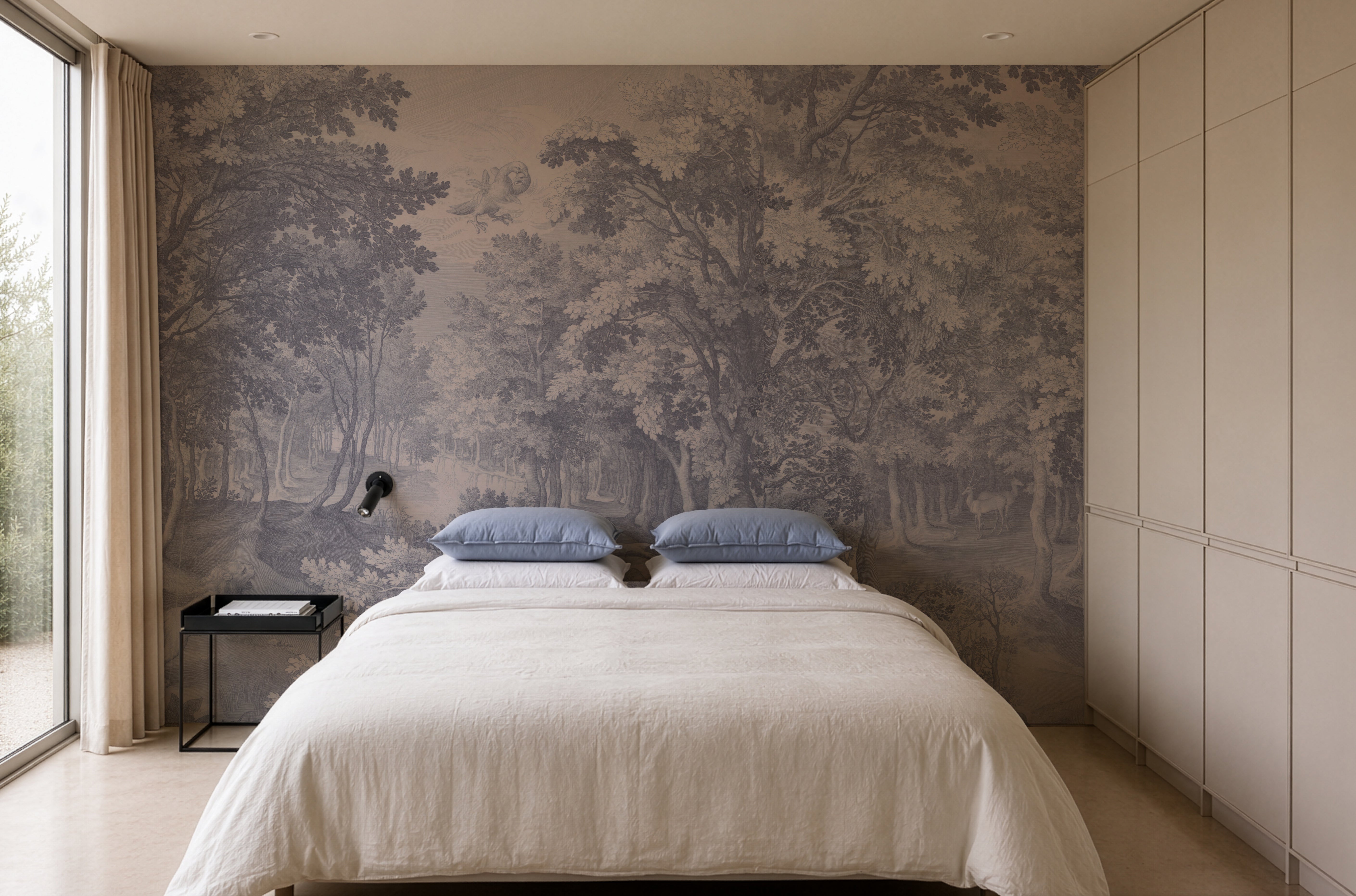 Carta da parati Timeless Trees Blue