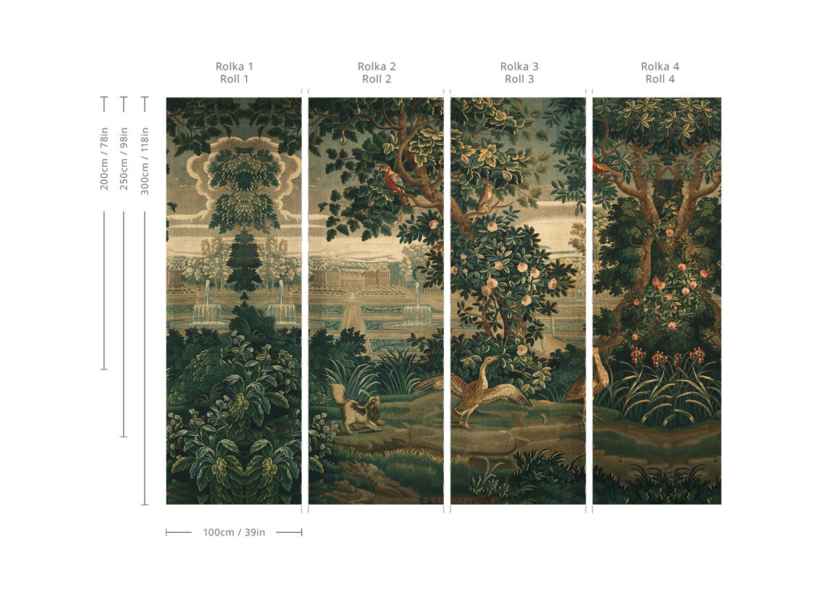 Carta da parati Vintage Garden Arras