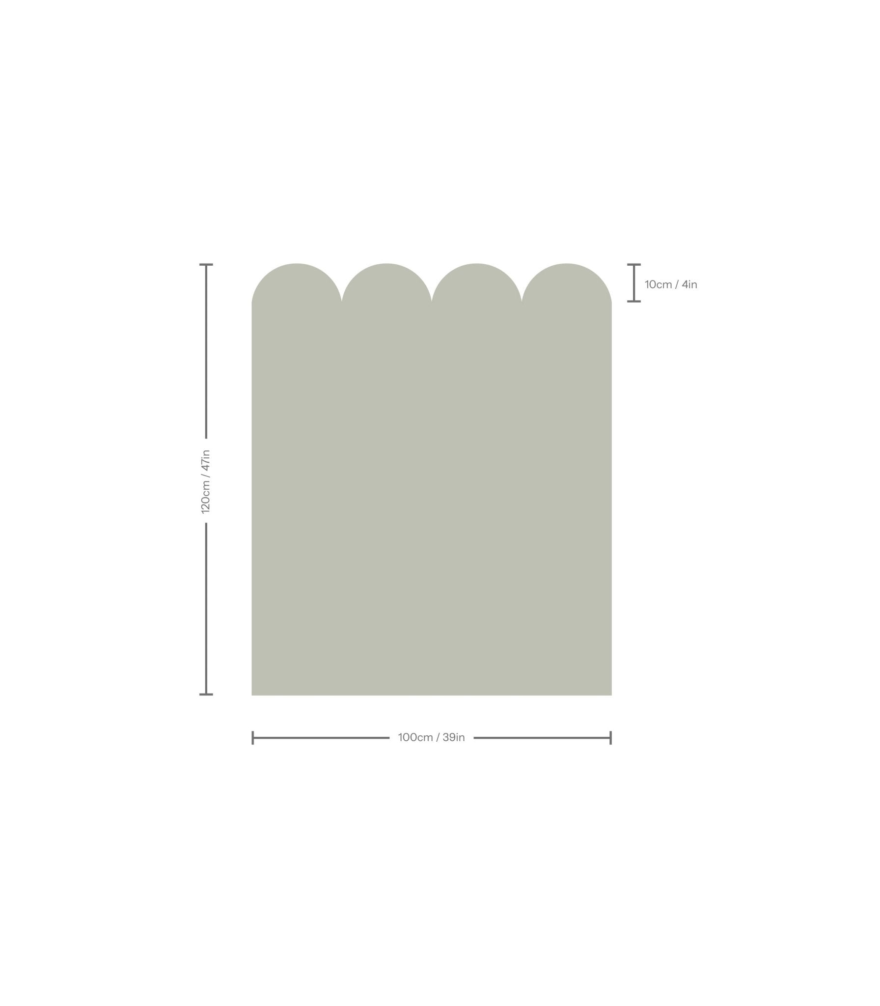 Wainscoting Solid Dark - Wallcolors®