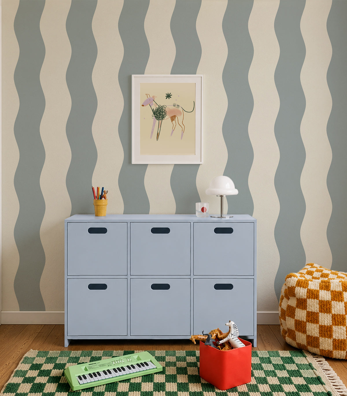 Carta da parati Wave Stripe Mount Saint Anne