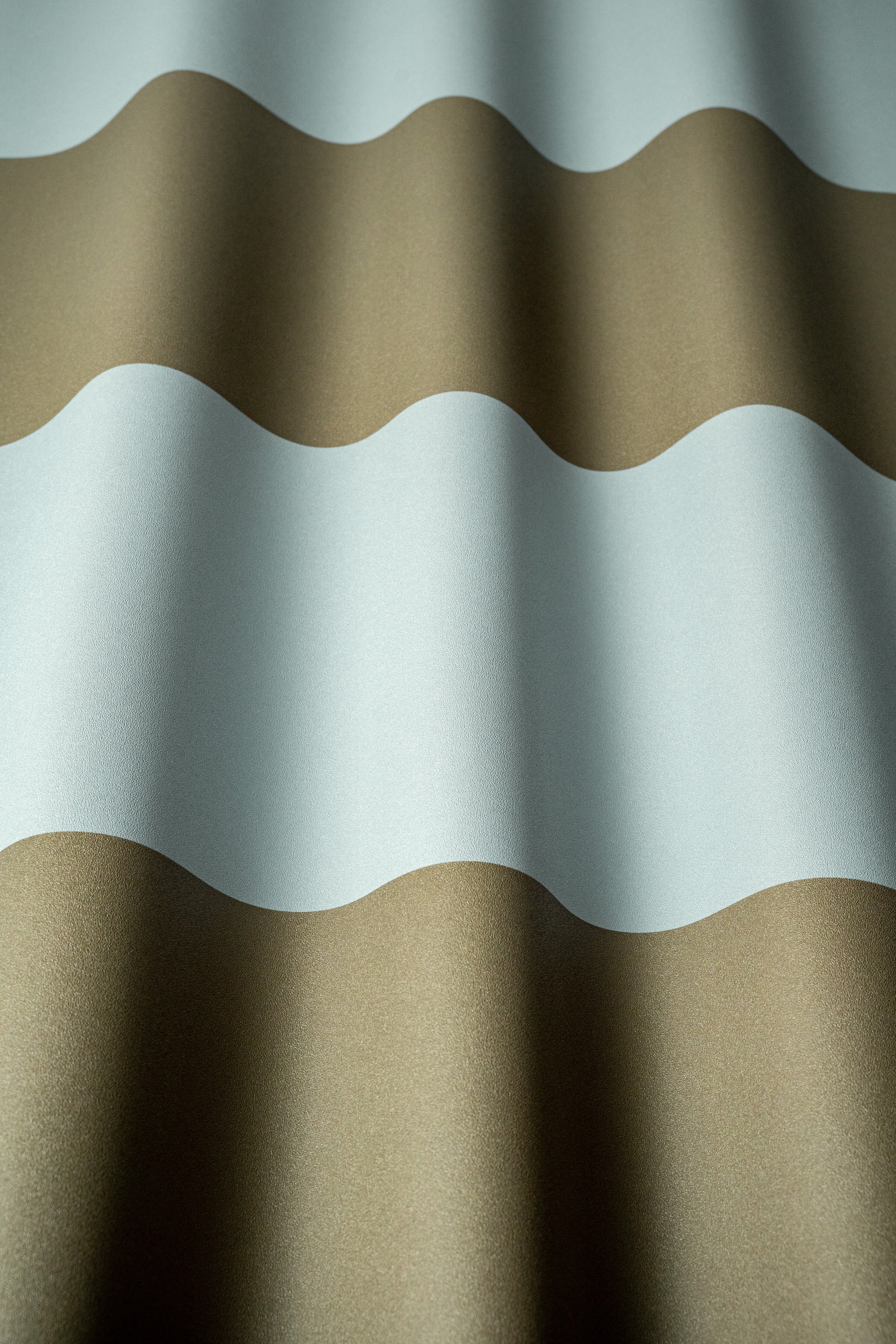 Carta da parati Wide Stripe Play Fog Sand