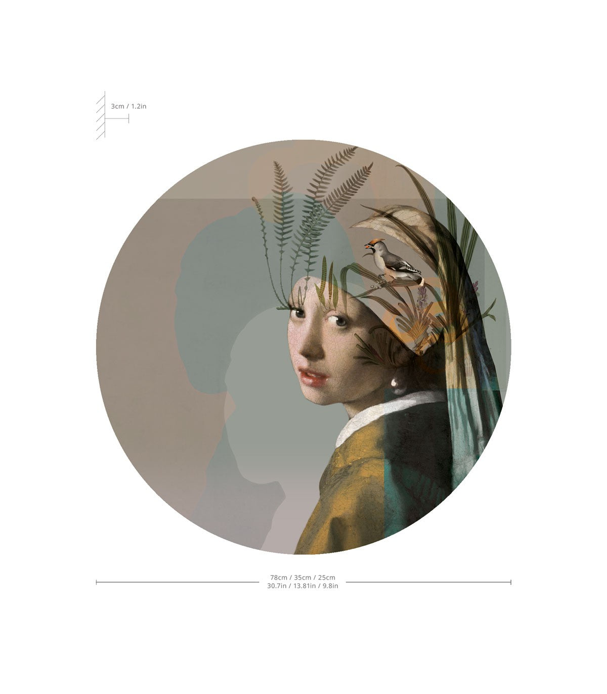 Dots Lighting Nature girl with the pearl