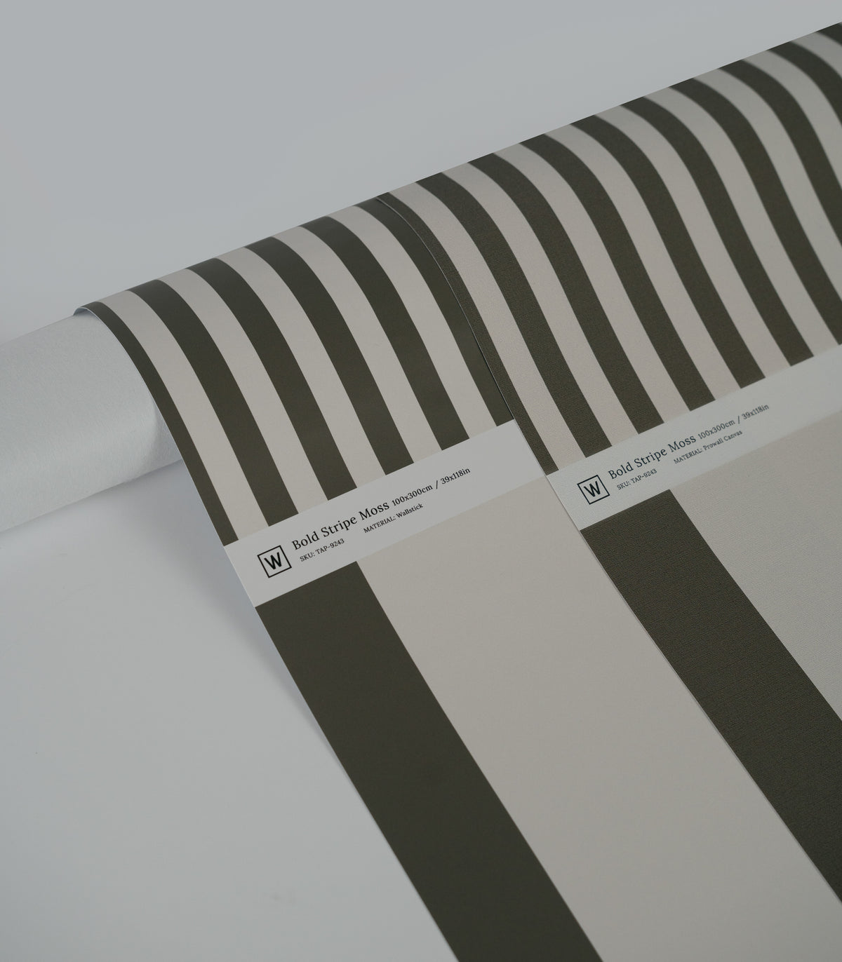 Carta da parati Bold Stripe Moss