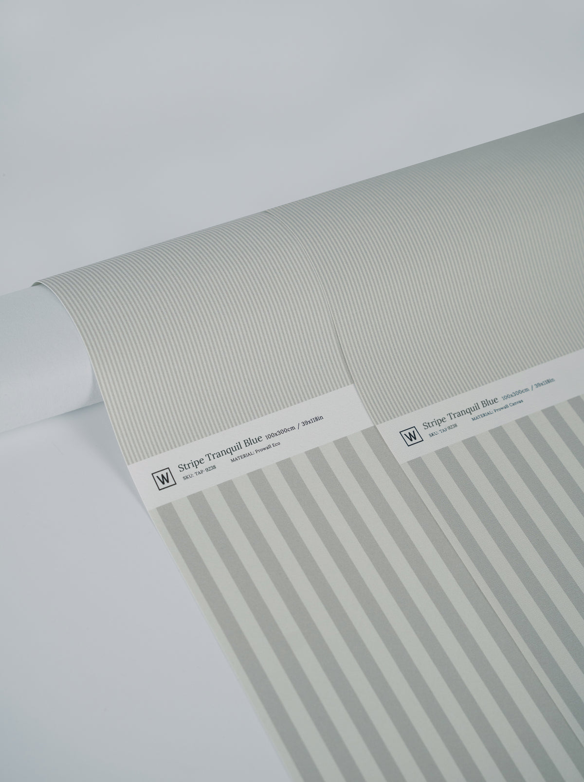 Carta da parati Stripe Tranquil Blue