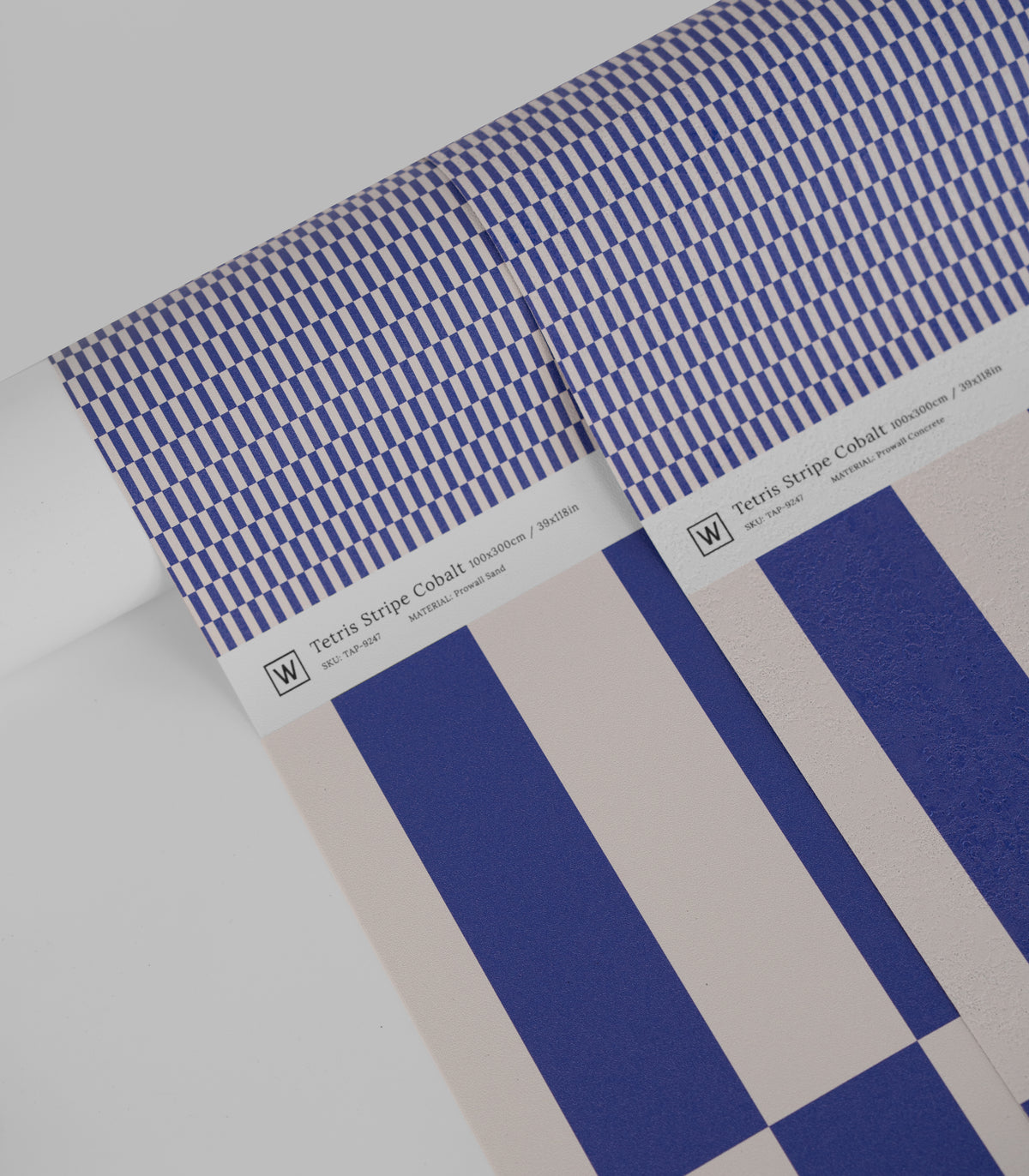 Carta da parati Tetris Stripe Cobalt