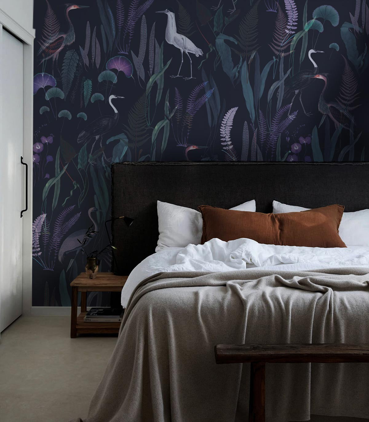 Tapeta Calm Heron Purple