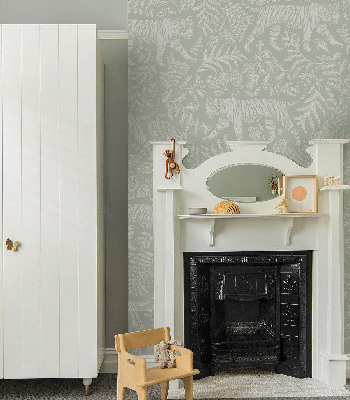 Tapeta Camouflaged Tiger Light Green