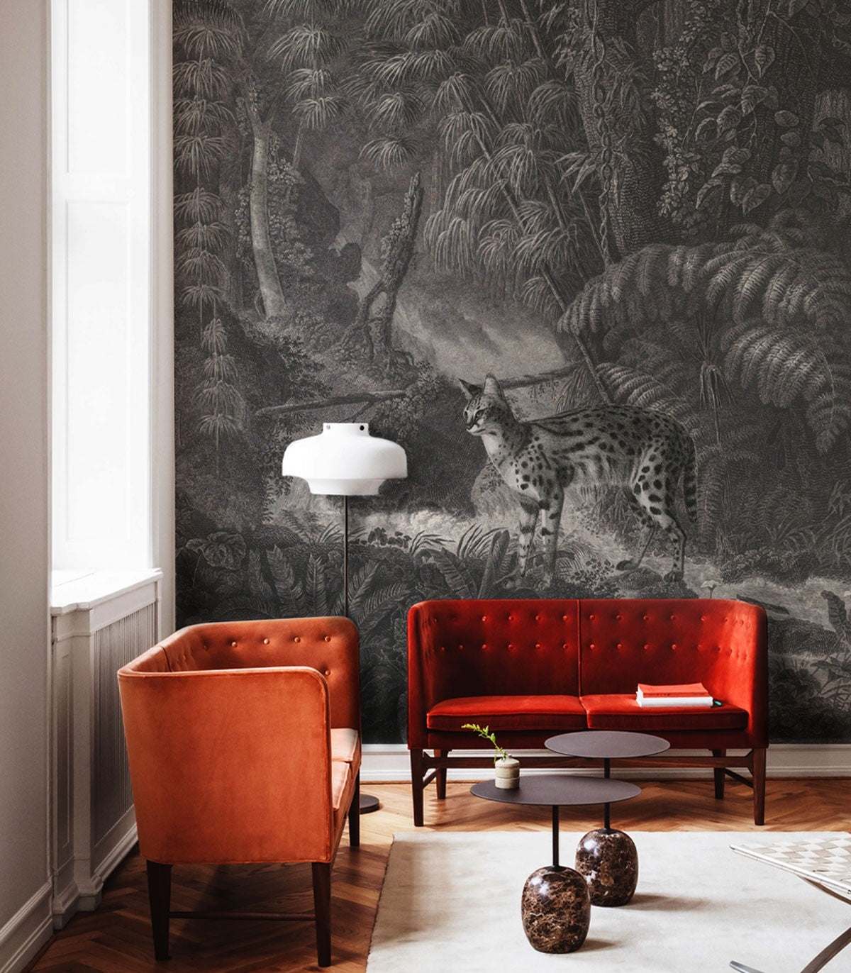 Tapeta Palms and cats