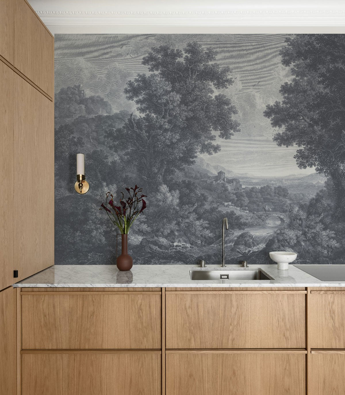 Tapeta Picturesque Valley of Serenity Blue